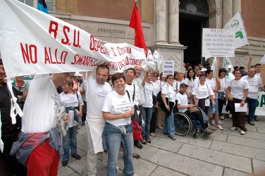 Genova - protesta operatori sanità pubblica