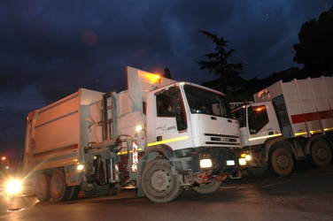 Ge Borzoli - traffico camion AMIU discarica Scarpino