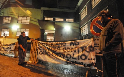 Genova - sciopero pescatori e blocco mercato pesce