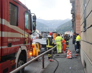 Genova - fuga di gas con rischio esplosione