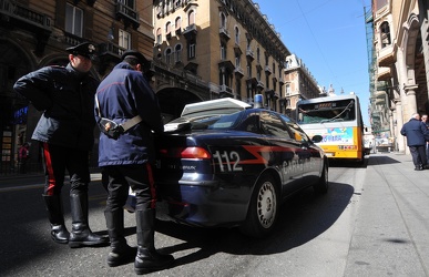 Genova - incidente stradale in via XX Settembre