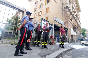 Genova cronaca - incendio negozio colori via torti