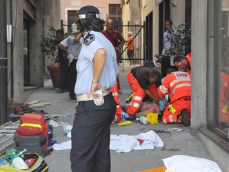 Genova- Vico Chiuso Paggi - incidente sul lavoro