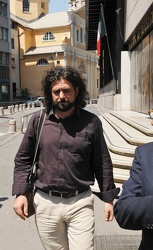 Genova - ex-assessore Morettini esce dal tribunale 