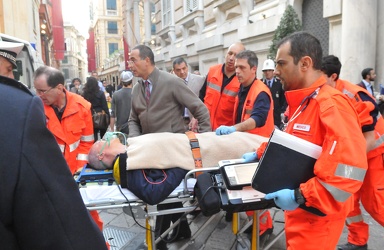 Genova - Enrico Musso accusa un malore