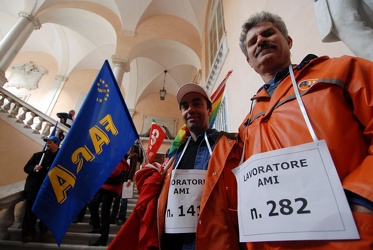 Genova - protesta lavoratori AMI