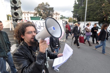 Genova - la protesta degli studenti di medicina