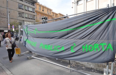 Genova - la protesta degli studenti di medicina