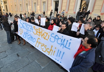 Genova - flash mob frozen precari