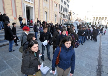 Genova - flash mob frozen precari