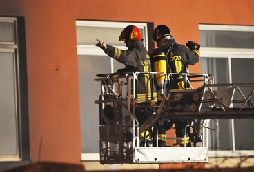 Genova - vasto incendio uffici Ansaldo Energia