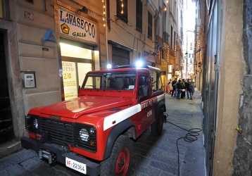 Genova - incendio centro storico San Marcellino