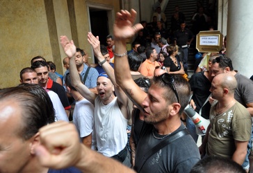 Genova - continuano le proteste dei lavoratori ilva