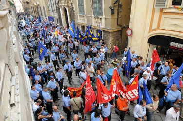 Genova - protesta dei lavoratori AMT