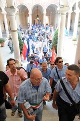 Genova - protesta dei lavoratori AMT