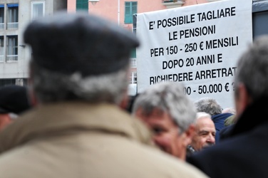 Genova - manifestazione ex-portuali del CAP