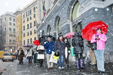 Genova - la prima nevicata dell'inverno 2009/2010