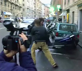 Genova - Via Fereggiano - frame ricostruzione omicidio