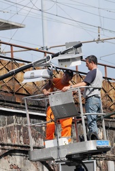 Genova - Via Tolemaide - lavori sulle telecamere