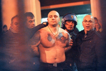 Ge - scontri tifosi serbi