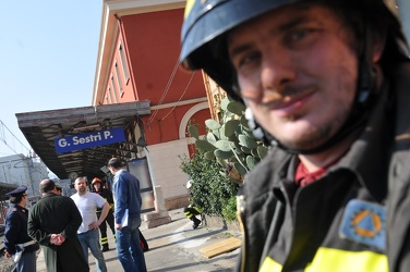 Ge - sestri stazione fuga gas