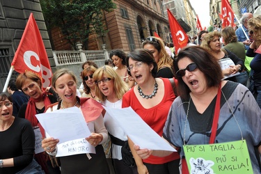 Genova - manifestazione insegnanti