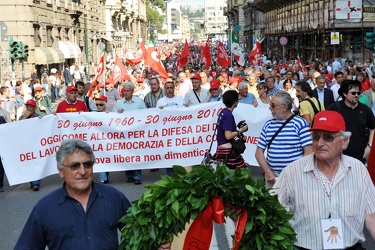 Genova - manifestazione ricorrenza 30 Giugno