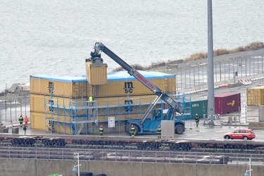Genova - VTE - Pra - container radioattivo