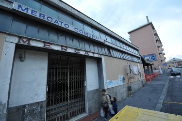 Genova - via Bologna - i locali del vecchio mercato comunale