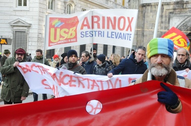 manifestazione FIOM Anarchici