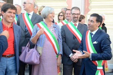 Genova - sindaci liguri riuniti per protesta