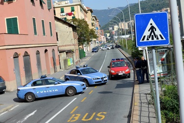 Genova - allarme bomba in Via Piacenza