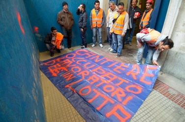 Genova - stazione principe - cantiere lavori sciopero