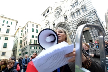 Genova - centrosinistra - flash mob sostenitori Vendola