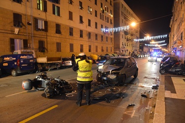 Genova - via rivarolo in prossimit√† di Teglia - incidente morta