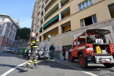 Genova - Piazza Manin - rogo in appartamento