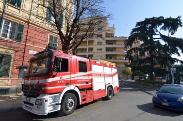 Genova - Piazza Manin - rogo in appartamento