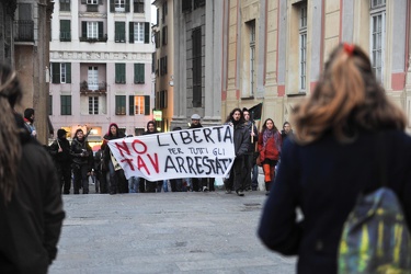 Genova - manifestazione arrestato no tav