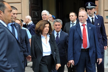 Genova - carcere Marassi - visita del ministro della giustizia P