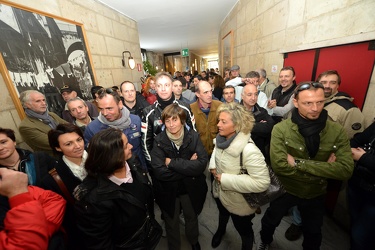 Genova - agitazione sindacale vigili urbani a palazzo Tursi