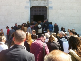 Genova - chiesa Annunziata di Sturla - funerale giovane donna, d