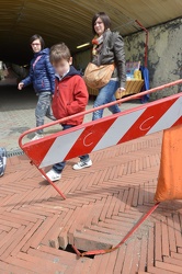 Genova Nervi - foto dei lettori - cedimento pavimentazione passe