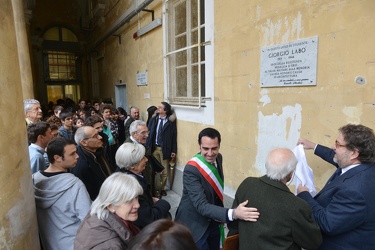 Genova - liceo Colombo - cerimonia in ricordo del partigiano Gio