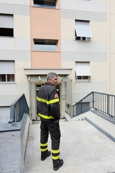 Genova - via dei Manzasco, quartiere di San Fruttuoso - incendio