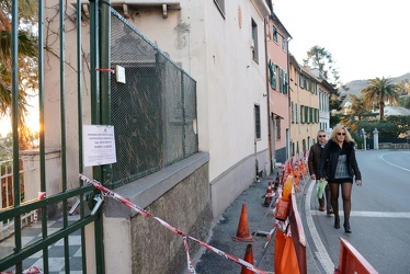 Genova Nervi, capolungo - famiglie sgomberate dopo frana