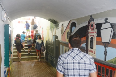 Genova, Sori, stazione ferroviaria - il sottopasso decorato dai 
