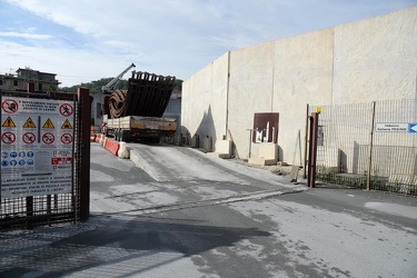 Genova, Fegino - il cantiere per il nuovo nodo ferroviario