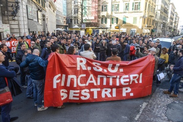 Fincantieri presidio prefettura 31032015