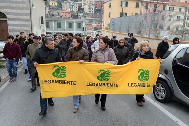Genova Sestri Ponente, Borzoli - manifestazione popolare contro 