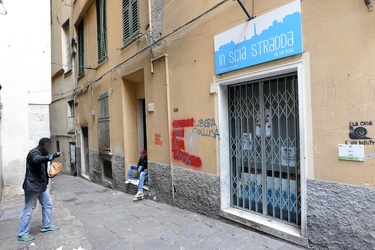 Genova, centro storico - Vico Mele - il locale IN SCIA STRADDA